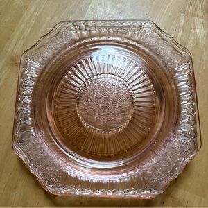 Set Of 3 Vintage Anchor Hocking MAYFAIR PINK 8” Salad Plates